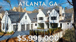 INSIDE ATLANTA OPULENCE PRESTIGIOUS 5995000 BUCKHEAD ESTATE IN EXCLUSIVE TUXEDO PARK  FULL TOUR [upl. by Effy]