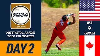 🔴 USA vs Canada T20I  24 Aug 2024  ECN Netherlands T20I TriSeries  Day 2  Live Cricket [upl. by Aietal]