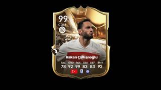 HAKAN ÇALHANOĞLU FC 25 kartını Interde yeniden çevirdim [upl. by Verile642]