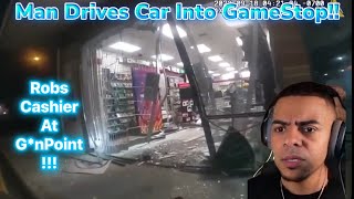 Criminal Drives Inside Gamestop To Steal a PS5 [upl. by Muir]