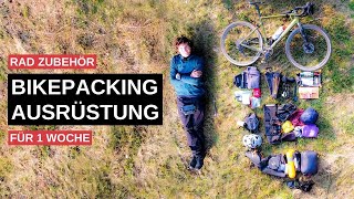 Bikepacking Ausrüstung 7 Tage GravelBike Tour Packliste [upl. by Eilegna]