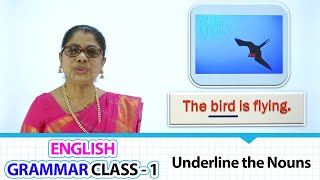 Underline the Nouns  ENGLISH GRAMMAR CLASS  1  Learn Grammar for beginners Part24 [upl. by Darlene982]