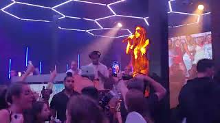 Bhad Bhabie Raps at TBT Magazines Glow Party at Sway in Fort Lauderdale  Aug 26 2022 [upl. by Ilarrold]