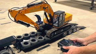 YouTube GOLD Excavator UPGRADES amp Sideloading a Trailer RC4WD Earth Digger 15  RC ADVENTURES [upl. by Gamin610]