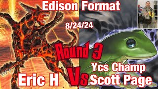 Edison Format Round 3 Flamvell Lightsworn Vs Fishborg Frogs [upl. by Lyndel]