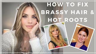 How To Fix Brassy Hair amp Hot Roots [upl. by Bysshe]