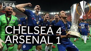 CHELSEA 41 ARSENAL UEL FINAL HIGHLIGHTS [upl. by Ordnaxela]