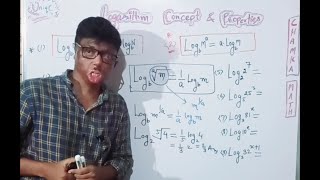 Basic properties Logarithm amp examples for 11th12thJee MainNDA L3 [upl. by Ellezig463]