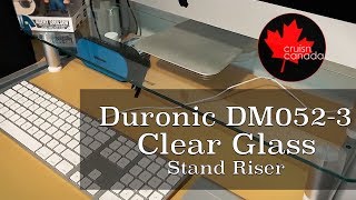 Modern Desk Setup  Duronic DM0523 Clear Glass ComputerMonitor Stand Riser [upl. by Witha935]