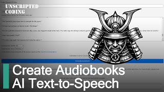 OpenAI Whisper API  Creating Audiobooks with Text to Speech  Unscripted Coding [upl. by Kyla938]