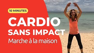 CARDIO A LA MAISON  10 MIN DE MARCHE ACTIVE POUR PERDRE DU POIDS SANS SAUTER [upl. by Enneire185]