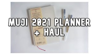 MUJI B6 VERTICAL WEEKLY PLANNER 2021 FIRST IMPRESSION  MINI HAUL [upl. by Furnary]