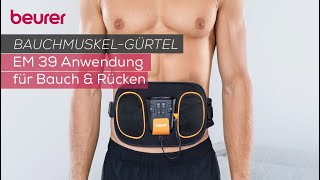 EMS Bauch und RückenmuskelGürtel  Beurer EM 39 2in1 [upl. by Tomas]