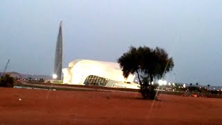 Le Grand Théâtre de Rabat se trouve sur la rive gauche du fleuve Bouregreg [upl. by Rehm]