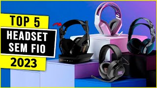 Os 5 Melhores Headset Sem Fio Headset Bluetooth De 2023 [upl. by Adrial]