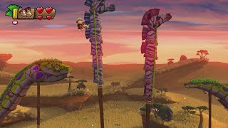 Donkey Kong Country Tropical Freeze 60FPS Gameplay  Grassland Groove [upl. by Sana72]