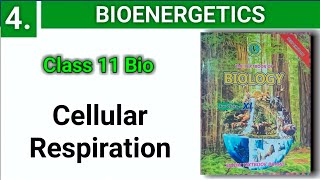 Cellular Respiration  Bioenergetics  class 11 bio new book [upl. by Loggins967]