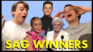 2019 SAG WINNERS  Reactions [upl. by Meesak]