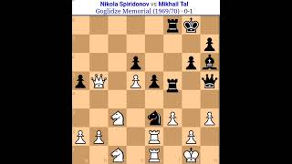 Mikhail Tal vs Nikola spiridonov Tal Chess game Tal amazing secrfice the pieces [upl. by Fasano668]