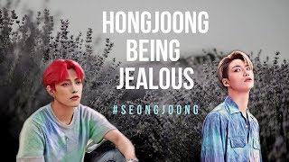 Ateez  Hongjoongs jealousy part 1 Seongjoong  collab with seongjoong squish [upl. by Ynaffyt]