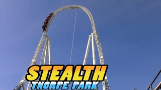 STEALTH  Thorpe Park 4k [upl. by Alekehs979]