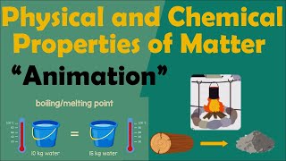 PHYSICAL AND CHEMICAL PROPERTIES OF MATTER  Animation [upl. by Esiom83]