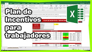 Como calcular Bonos por productividad para Trabajadores en Empresa en Excel [upl. by Idnam]