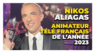 Nikos élu Meilleur Animateur télé français aux CinéTéléRevue Awards 2023 [upl. by Yeslrahc]