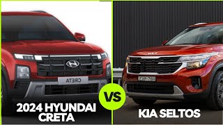 2024 New Hyundai Creta vs Kia Seltos Engine Specification amp Price Comparison [upl. by Ycnan]