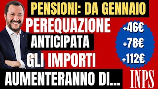 ✅PENSIONI CAMBIAMENTI IMPORTANTI DA GENNAIO RIVALUTAZIONE 6 📈 PEREQUAZIONE ANTICIPATA altro 💰 [upl. by Azal]