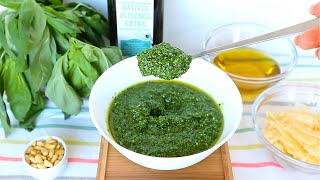 CLASSIC PESTO RECIPE  HOW TO MAKE PESTO  MAKE YOUR OWN PESTO AT HOME [upl. by Feinberg810]