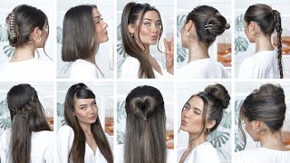 10 EASY HEATLESS BACK TO SCHOOL HAIRSTYLES 2022 [upl. by Atinehs391]