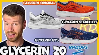 Testing THREE Different Versions of the Brooks Glycerin 20  Glycerin GTS 20 Glycerin StealthFIt [upl. by Altman]