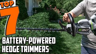 Top 7 BatteryPowered Hedge Trimmers for Easy Garden Maintenance [upl. by Assiluj]