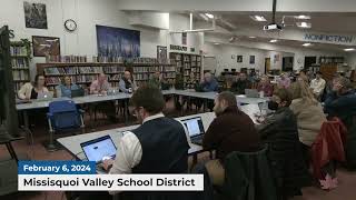 Missisquoi Valley School District Board Meeting  02062024 [upl. by Cinemod]