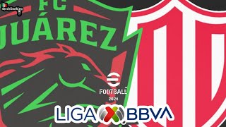 ¡EL JUÁREZ SE ENLOQUECE  FC Juárez vs Necaxa  Liga BBVA MX  eFootball™ 2024 [upl. by Suoirad]