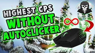 HIGHEST CPS WITHOUT AUTOCLICKER  Hypixel Skywars [upl. by Wooldridge]