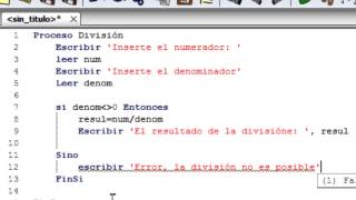 Tutorial PSeIntDivisión [upl. by Anya967]