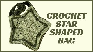 How to Crochet a Star Crossbody Bag  Purse [upl. by Nayrda568]