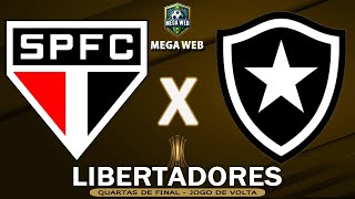 SÃO PAULO 4 1x1 5 BOTAFOGO  Préjogo Copa Libertadores  Quartas de Final [upl. by Leif]