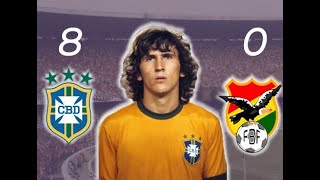 Brasil 8 x 0 Bolívia 1977  Eliminatórias da Copa do Mundo de 1978 [upl. by Dranreb424]