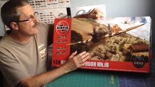 Airfix 124 Hawker Typhoon MkIb  19002  Review Open Box  Part 1 [upl. by Pepita]