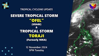 Press Briefing STS OfelPH Usagi amp TS NikaPH Torajiat 5 PM  November 12 2024  Tuesday [upl. by Bartholomeo]