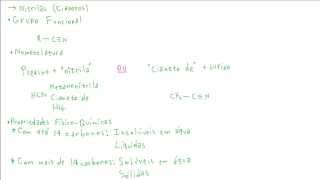 Aula 8  Química Orgânica  Funções Nitrogenadas II Nitrilas e Nitrocompostos [upl. by Ley787]