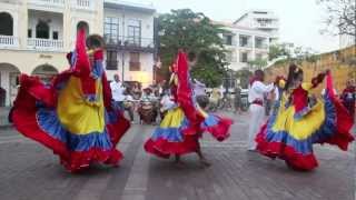 Traditional Colombian Dance in Cartagena  DiscoveringIcecom [upl. by Nadeen]