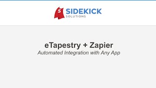 eTapestry  Zapier Automated Integration with Any App [upl. by Gaspard97]