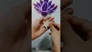 Diy wallmate idea💜🪷fypシ゚viral diy artandcraft wallmate idea [upl. by Travax105]