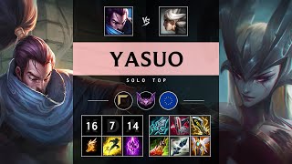 Yasuo Top vs Camille Legendary  EUW Master Patch 1418 [upl. by Nyad484]