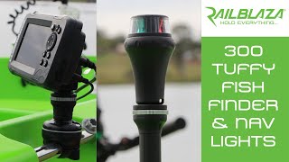 Polycraft 300 Tuffy Nav Lights Fishfinder amp Camera Solutions From RAILBLAZA [upl. by Ahgiel]