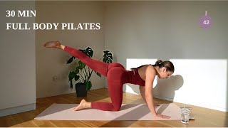 30 MIN FULL BODY PILATES  low impact at home [upl. by Sarnoff]